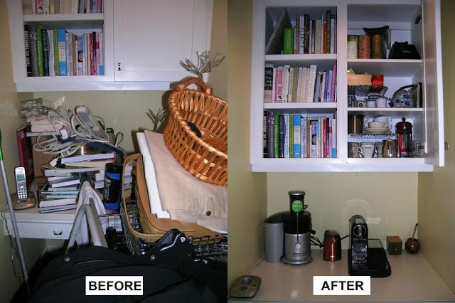 Before and After Organization Shot