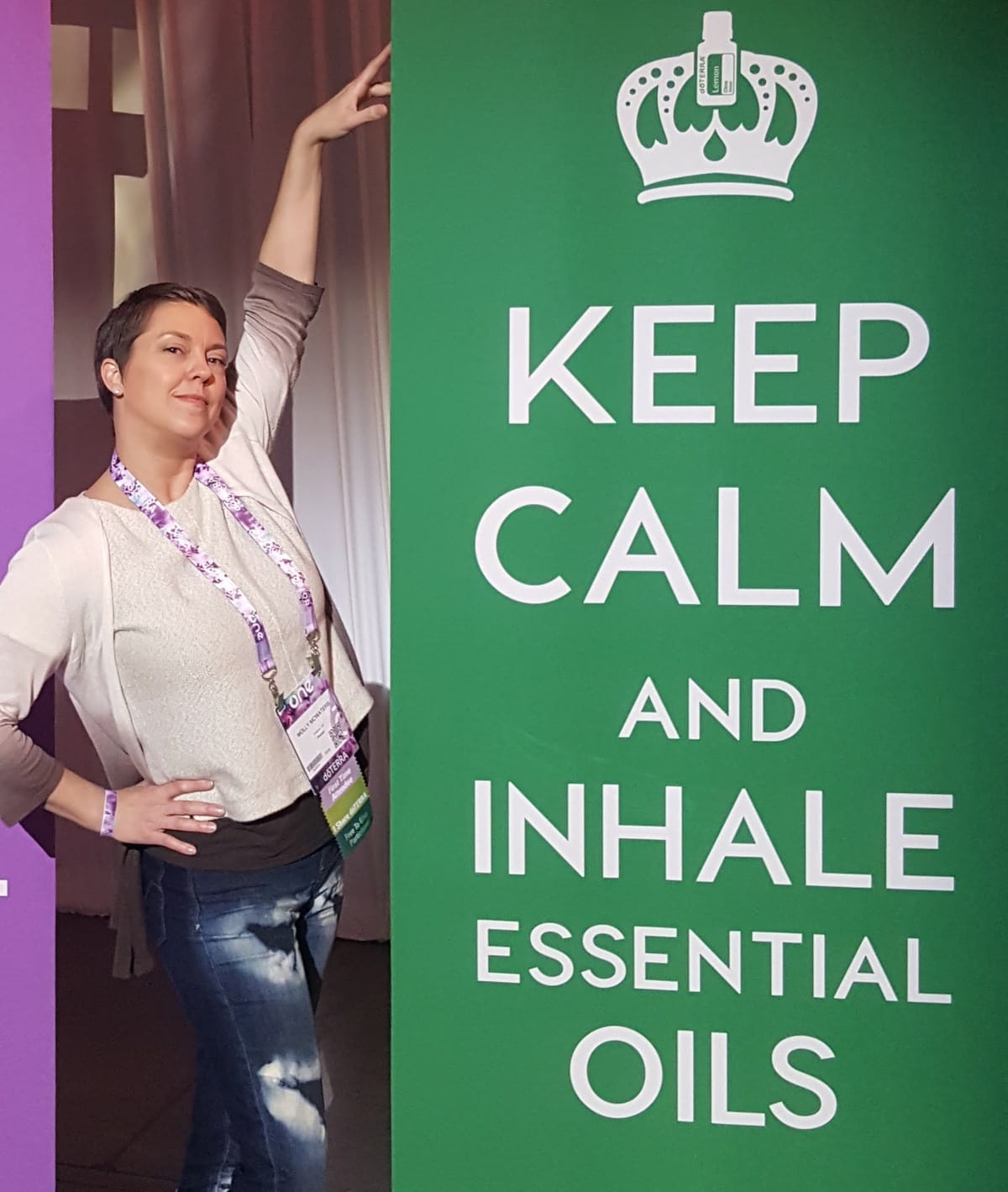 Molly says keep calm with essential oils