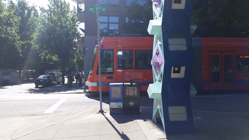 Portland Streetcar at Jamison Square